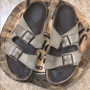 Beat up Birkenstocks